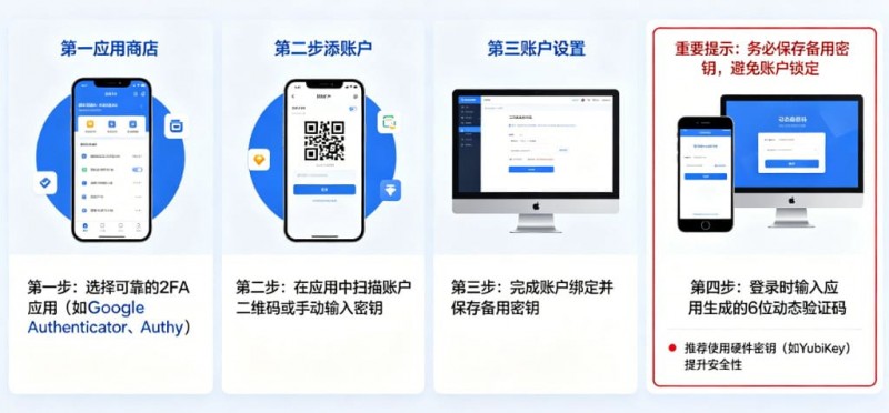 如何设置高强度的账户二次验证（2FA）